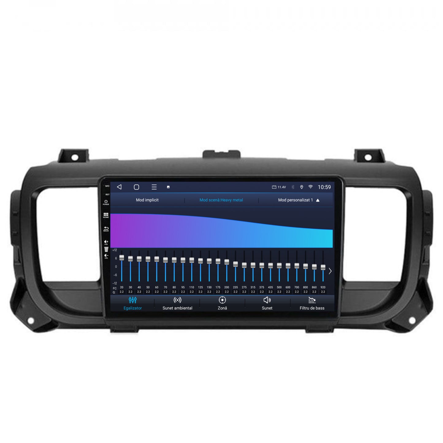 Navigatie HUB64 Toyota Proace (2016+), 6GB RAM, Android, Octacore, Slot Sim 4G, DSP, GPS, Wi-FI, Carplay, Android Auto, USB, Bluetooth, Waze, Touchscreen, 9 Inch