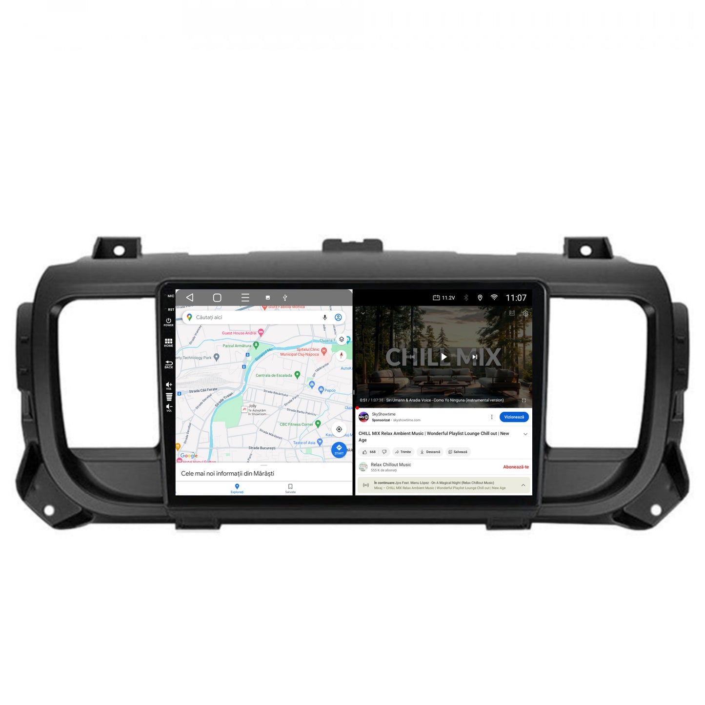 Navigatie HUB64 Toyota Proace (2016+), 6GB RAM, Android, Octacore, Slot Sim 4G, DSP, GPS, Wi-FI, Carplay, Android Auto, USB, Bluetooth, Waze, Touchscreen, 9 Inch