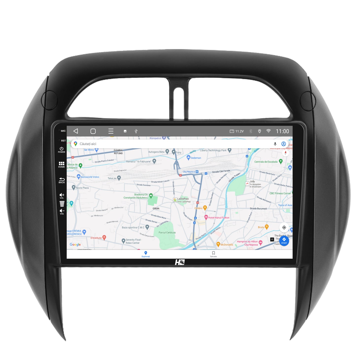 Navigatie HUB64 Toyota RAV4 (2003-2005), 4GB RAM, Android, Octacore, Slot Sim 4G, DSP, GPS, Wi-FI, Carplay, Android Auto, USB, Bluetooth, Waze, Touchscreen, 9 inch