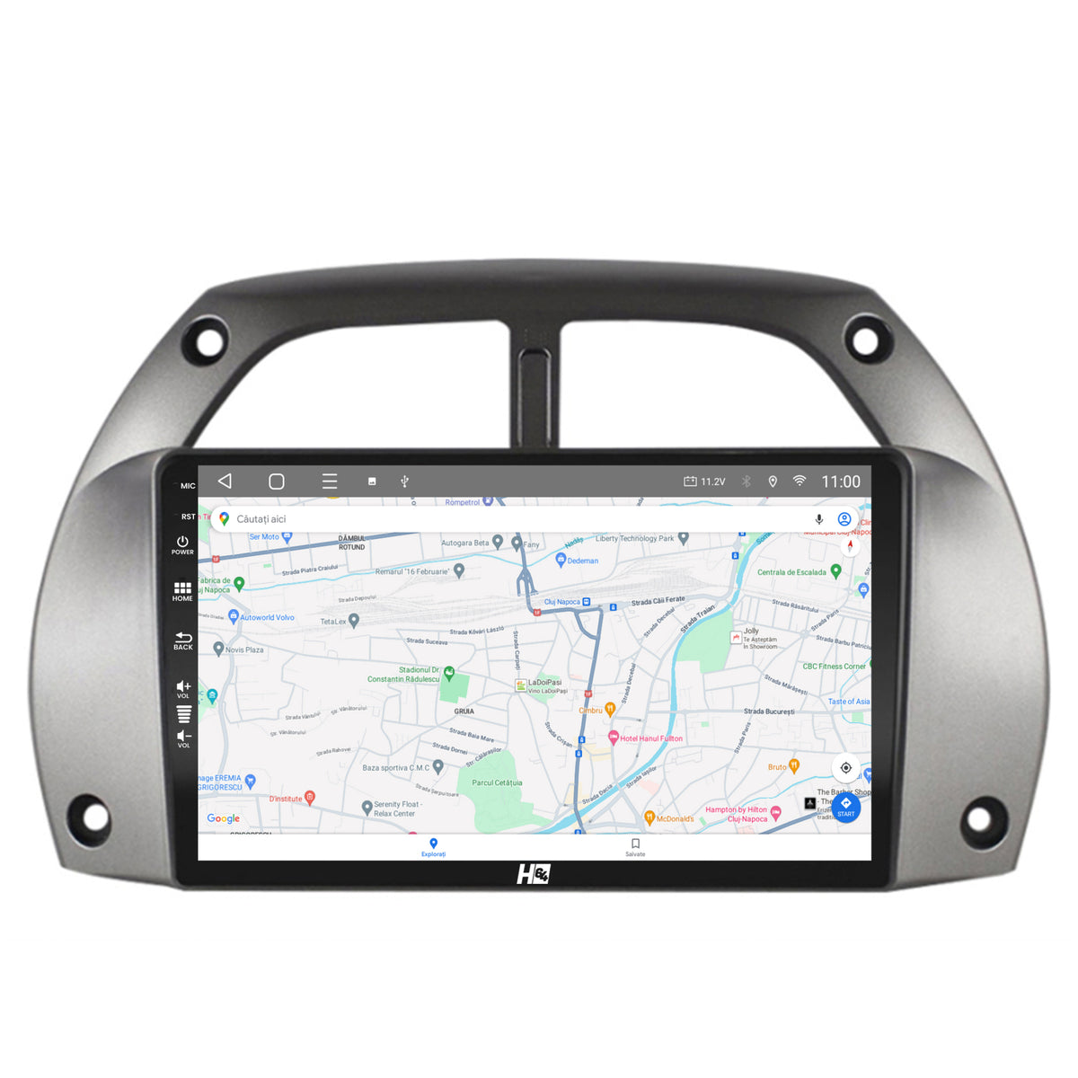 Navigatie HUB64 Toyota RAV4 (2001-2006), 4GB RAM, Android, Octacore, Slot Sim 4G, DSP, GPS, Wi-FI, Carplay, Android Auto, USB, Bluetooth, Waze, Touchscreen, 9 inch