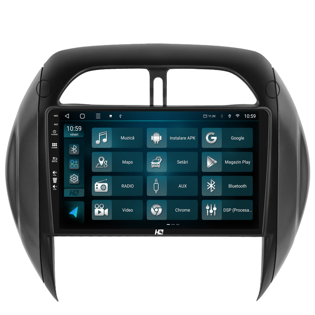 Navigatie HUB64 Toyota RAV4 (2003-2005), 8GB RAM, Android, Octacore, Slot Sim 4G, DSP, GPS, Wi-FI, Carplay, Android Auto, USB, Bluetooth, Waze, Touchscreen, 9 Inch