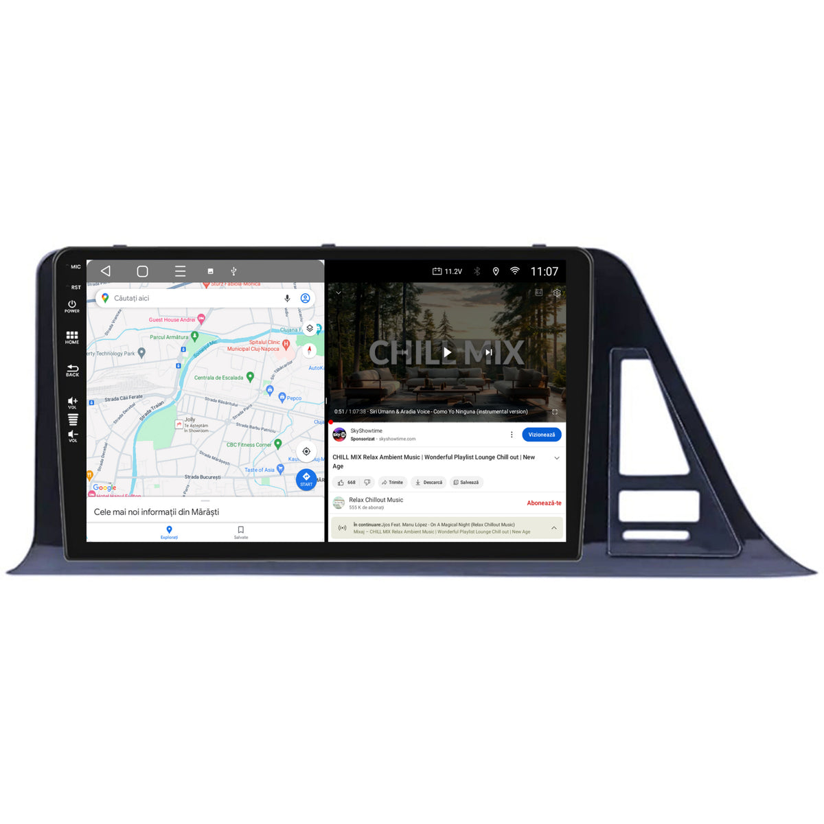 Navigatie HUB64 Toyota CHR (2016-2020), 8GB RAM, Android, Octacore, Slot Sim 4G, DSP, GPS, Wi-FI, Carplay, Android Auto, USB, Bluetooth, Waze, Touchscreen, 9 Inch