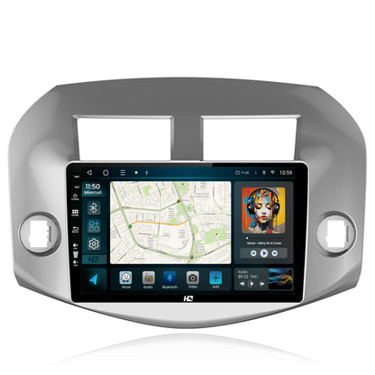 Navigatie HUB64 Toyota RAV4 (2005-2013), 2GB RAM, Android, GPS, Wi-FI, Carplay, Android Auto, USB, Bluetooth, Radio, Waze, Touchscreen, 10.1 inch