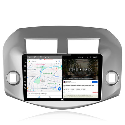 Navigatie HUB64 Toyota RAV4 (2005-2013), 2GB RAM, Android, GPS, Wi-FI, Carplay, Android Auto, USB, Bluetooth, Radio, Waze, Touchscreen, 10.1 inch