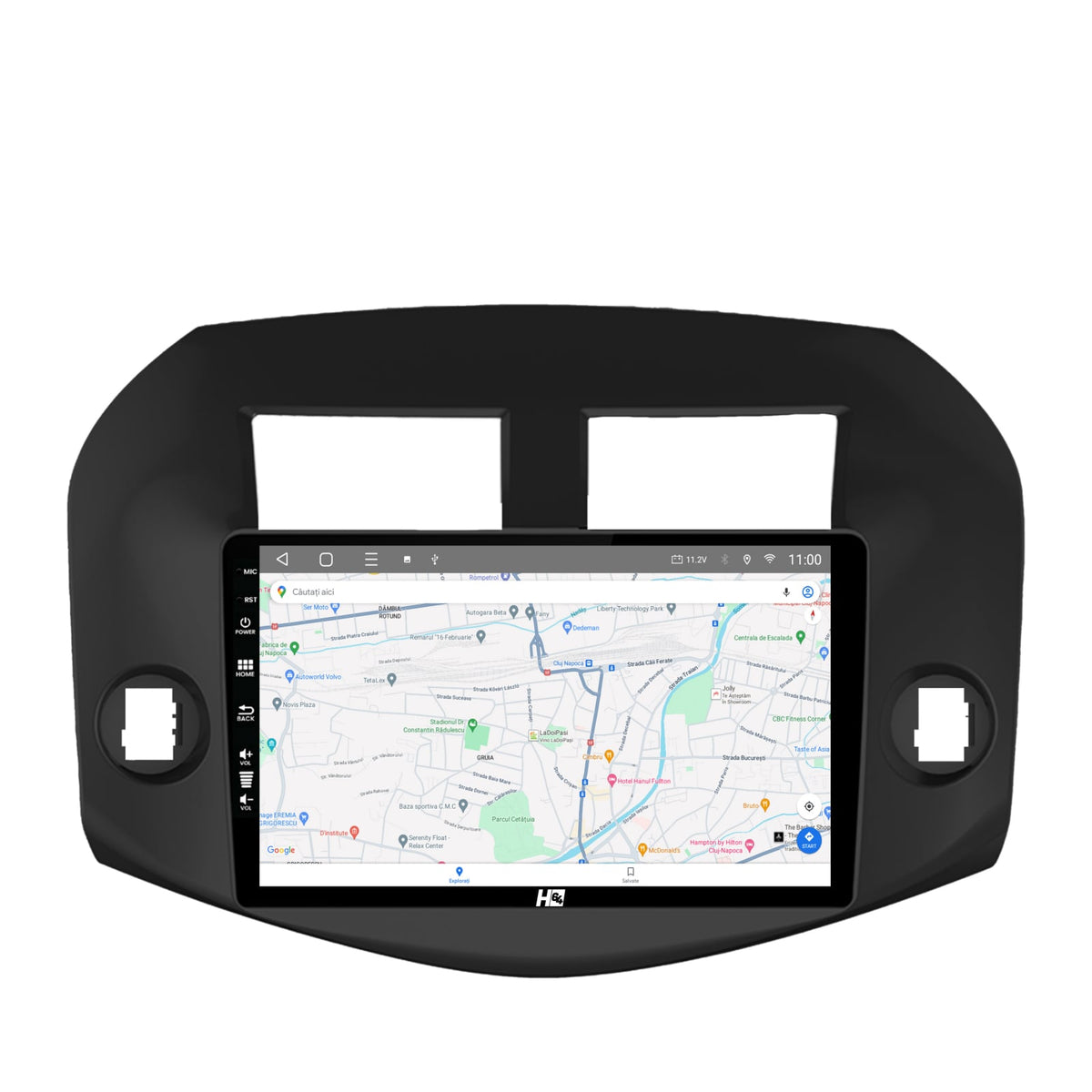 Navigatie HUB64 Toyota RAV4 (2005-2013), 2GB RAM, Android, GPS, Wi-FI, Carplay, Android Auto, USB, Bluetooth, Radio, Waze, Touchscreen, 10.1 inch