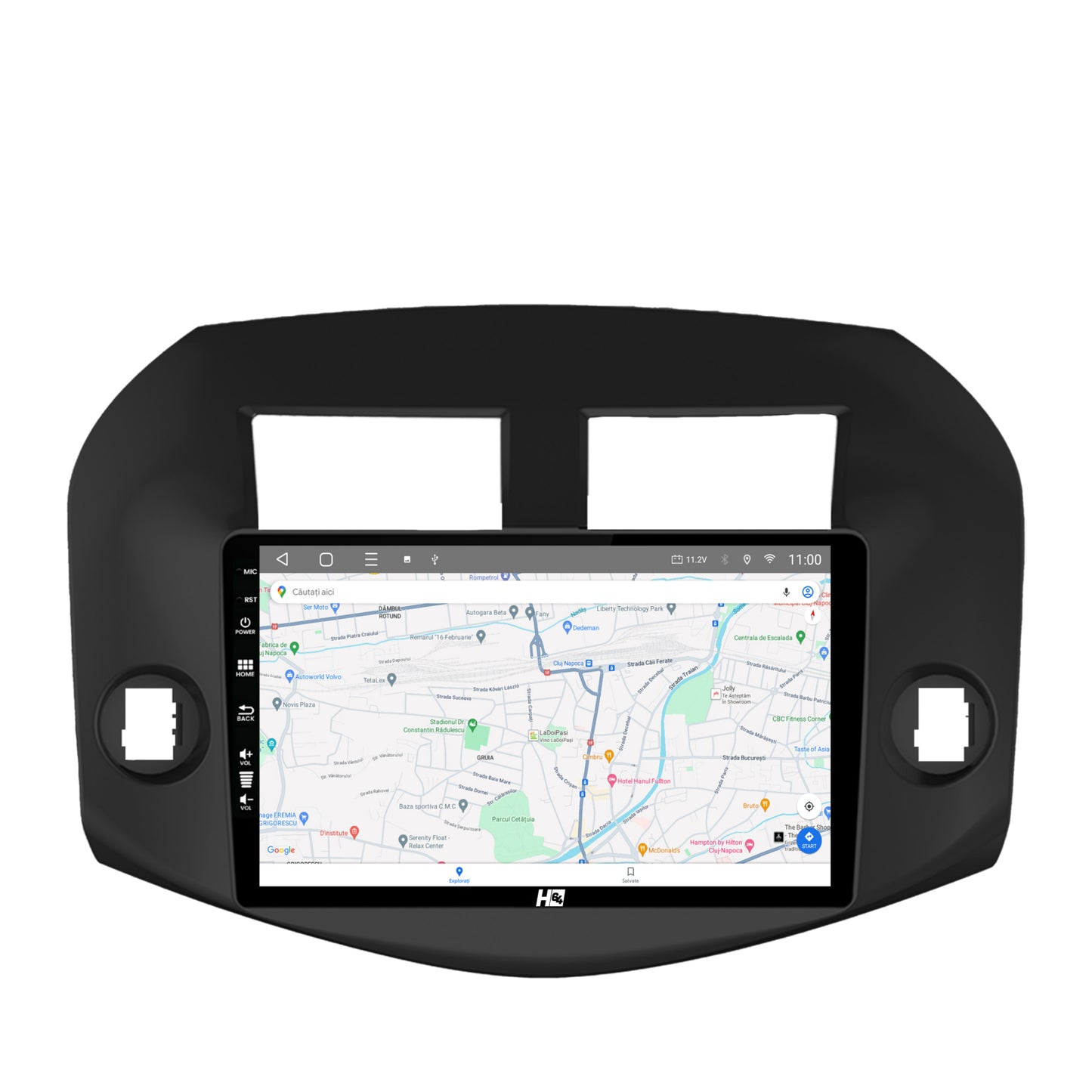 Navigatie HUB64 Toyota RAV4 (2005-2013), 4GB RAM, Android, Quadcore, DSP, GPS, Wi-FI, Carplay, Android Auto, USB, Bluetooth, Waze, Touchscreen, 10.1 Inch