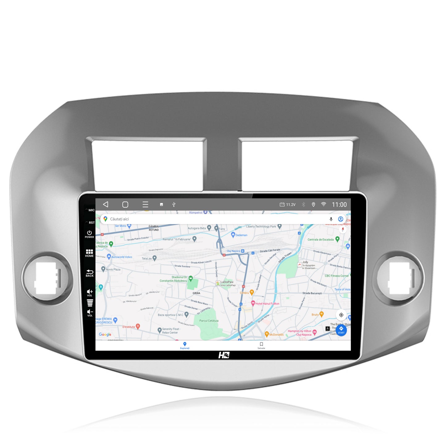 Navigatie HUB64 Toyota RAV4 (2005-2013), 4GB RAM, Android, Octacore, Slot Sim 4G, DSP, GPS, Wi-FI, Carplay, Android Auto, USB, Bluetooth, Waze, Touchscreen, 10.1 Inch