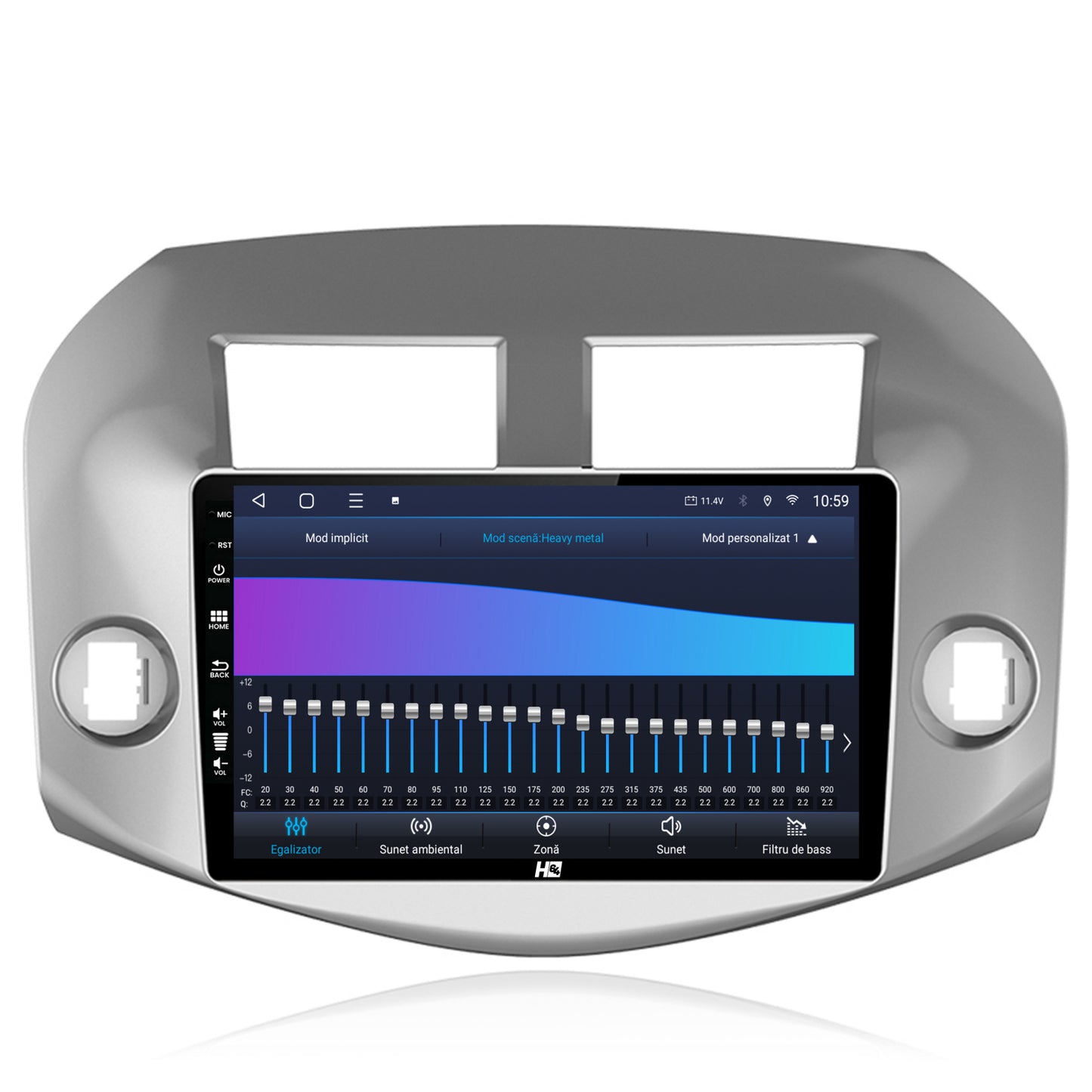 Navigatie HUB64 Toyota RAV4 (2005-2013), 4GB RAM, Android, Octacore, Slot Sim 4G, DSP, GPS, Wi-FI, Carplay, Android Auto, USB, Bluetooth, Waze, Touchscreen, 10.1 Inch
