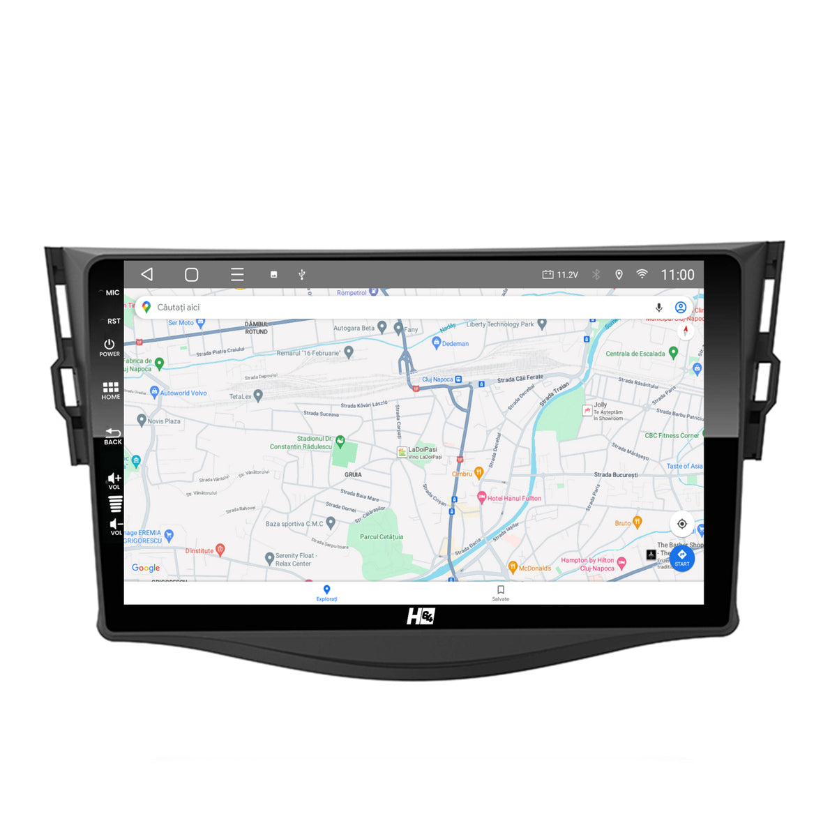 Navigatie HUB64 Toyota RAV4 (2006-2013), 2GB RAM, Android, GPS, Wi-FI, Carplay, Android Auto, USB, Bluetooth, Radio, Waze, Touchscreen, 9 inch