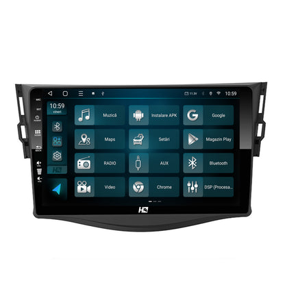 Navigatie HUB64 Toyota RAV4 (2006-2013), 2GB RAM, Android, GPS, Wi-FI, Carplay, Android Auto, USB, Bluetooth, Radio, Waze, Touchscreen, 9 inch