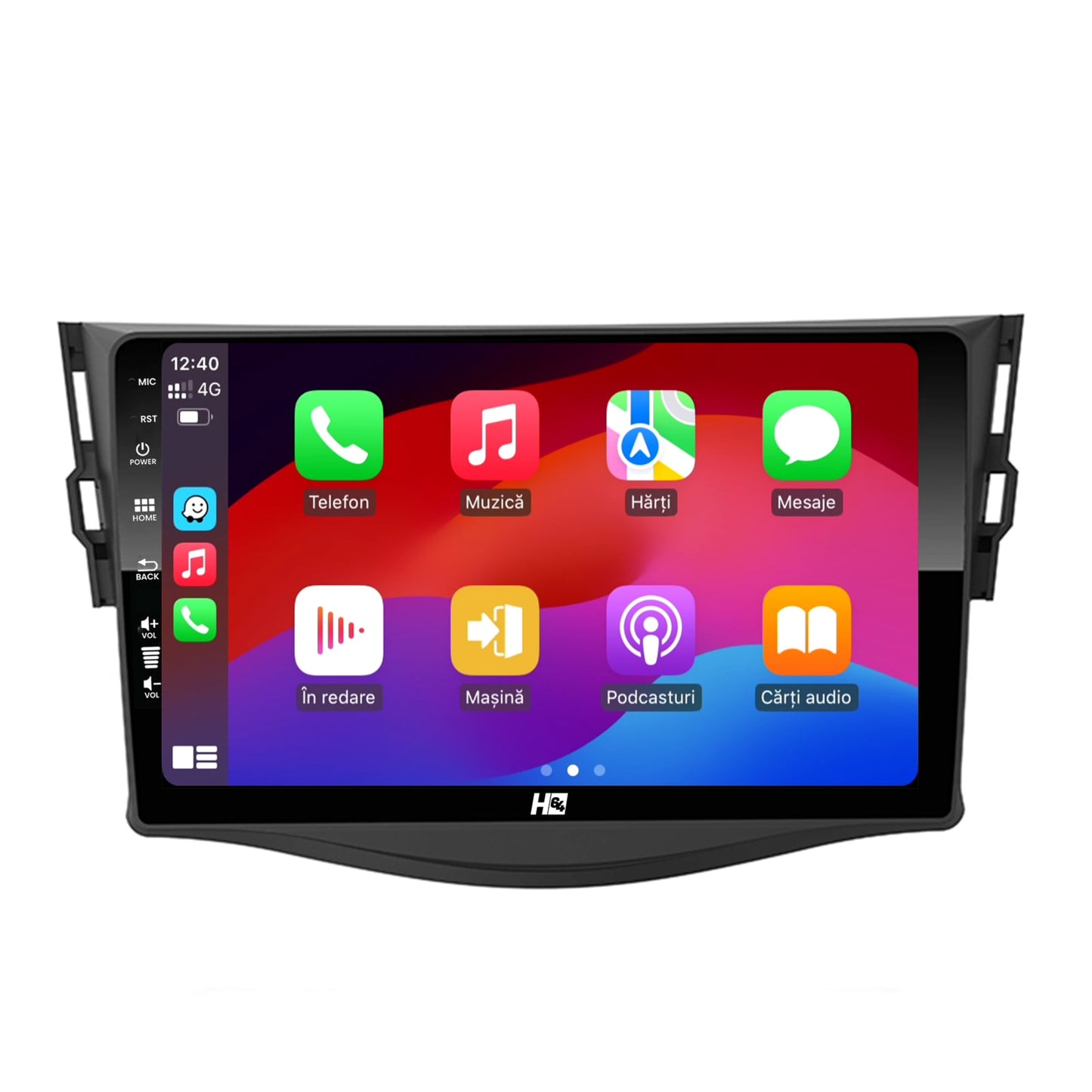 Navigatie HUB64 Toyota RAV4 (2006-2013), 4GB RAM, Android, Quadcore, DSP, GPS, Wi-FI, Carplay, Android Auto, USB, Bluetooth, Waze, Touchscreen, 9 inch