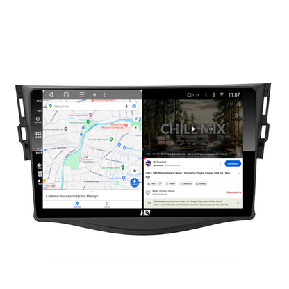 Navigatie HUB64 Toyota RAV4 (2006-2013), 8GB RAM, Android, Octacore, Slot Sim 4G, DSP, GPS, Wi-FI, Carplay, Android Auto, USB, Bluetooth, Waze, Touchscreen, 9 Inch