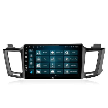 Navigatie HUB64 Toyota RAV4 (2013-2018), 2GB RAM, Android, GPS, Wi-FI, Carplay, Android Auto, USB, Bluetooth, Radio, Waze, Touchscreen, 10.1 inch