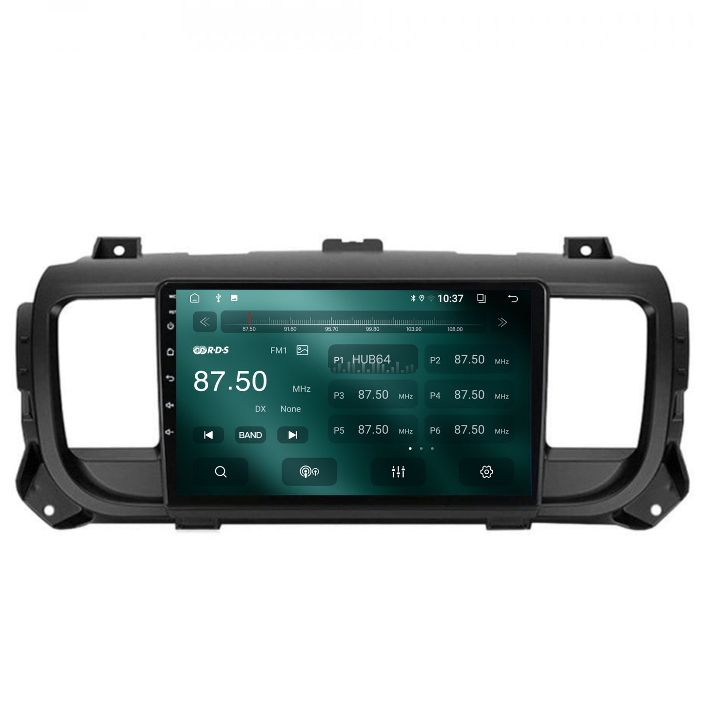 Navigatie HUB64 Toyota Proace (2016+), 2GB RAM, Android, GPS, Wi-FI, Carplay, Android Auto, USB, Bluetooth, Radio, Waze, Touchscreen, 9 Inch