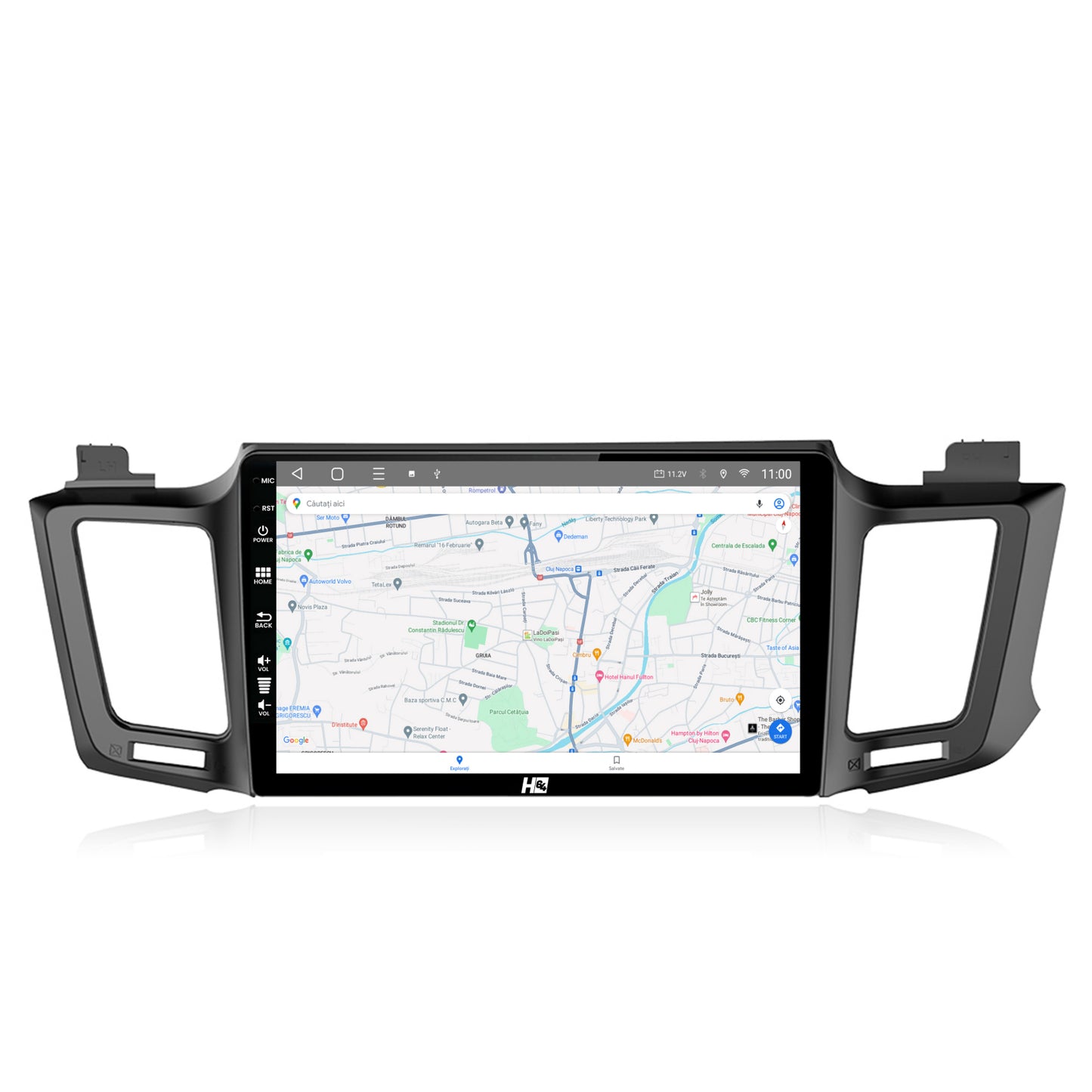 Navigatie HUB64 Toyota RAV4 (2013-2018), 4GB RAM, Android, Quadcore, DSP, GPS, Wi-FI, Carplay, Android Auto, USB, Bluetooth, Waze, Touchscreen, 10.1 Inch