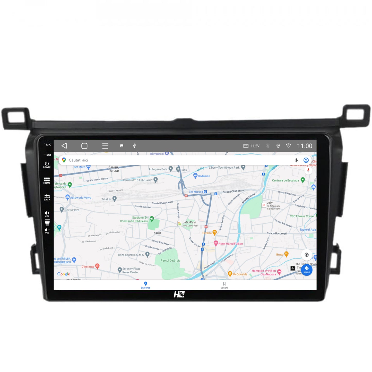 Navigatie HUB64 Toyota RAV4 (2013-2018), 8GB RAM, Android, Octacore, Slot Sim 4G, DSP, GPS, Wi-FI, Carplay, Android Auto, USB, Bluetooth, Waze, Touchscreen, 9 Inch