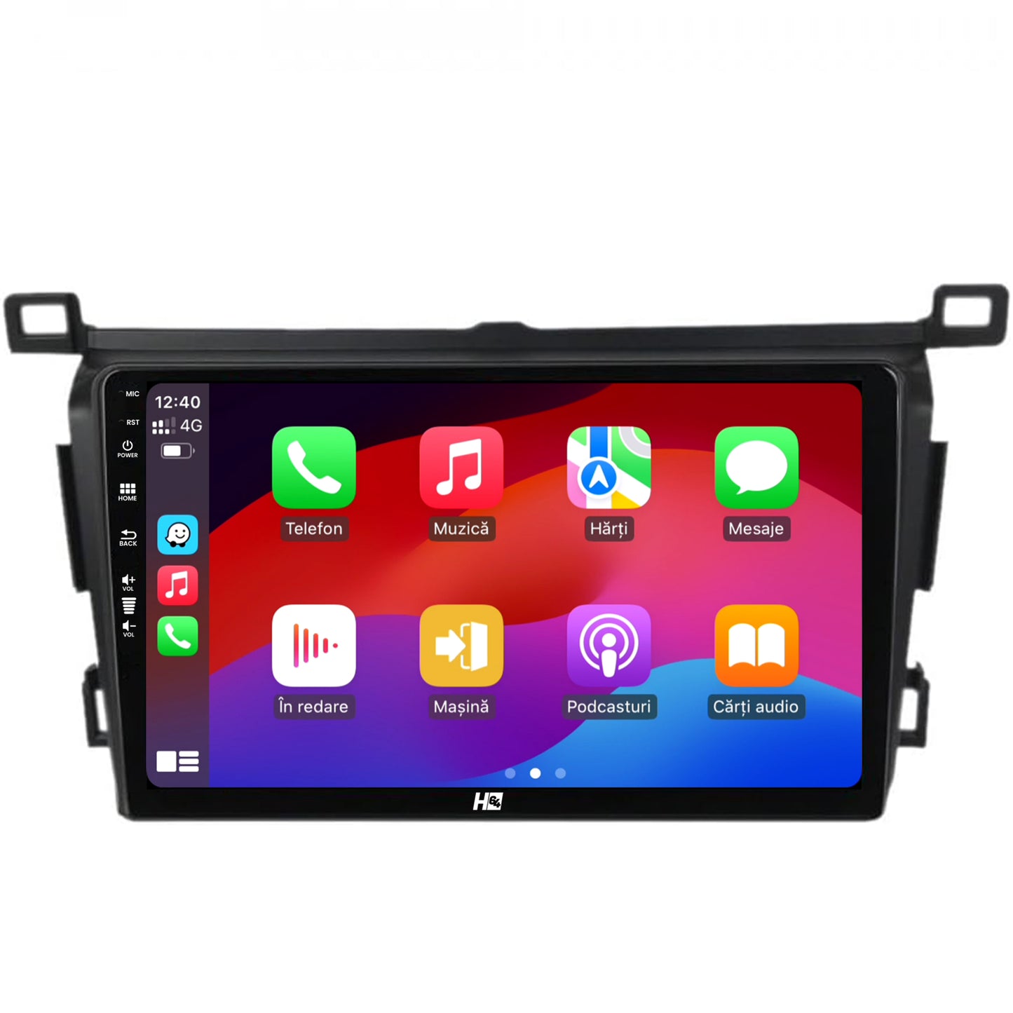 Navigatie HUB64 Toyota RAV4 (2013-2018), 8GB RAM, Android, Octacore, Slot Sim 4G, DSP, GPS, Wi-FI, Carplay, Android Auto, USB, Bluetooth, Waze, Touchscreen, 9 Inch