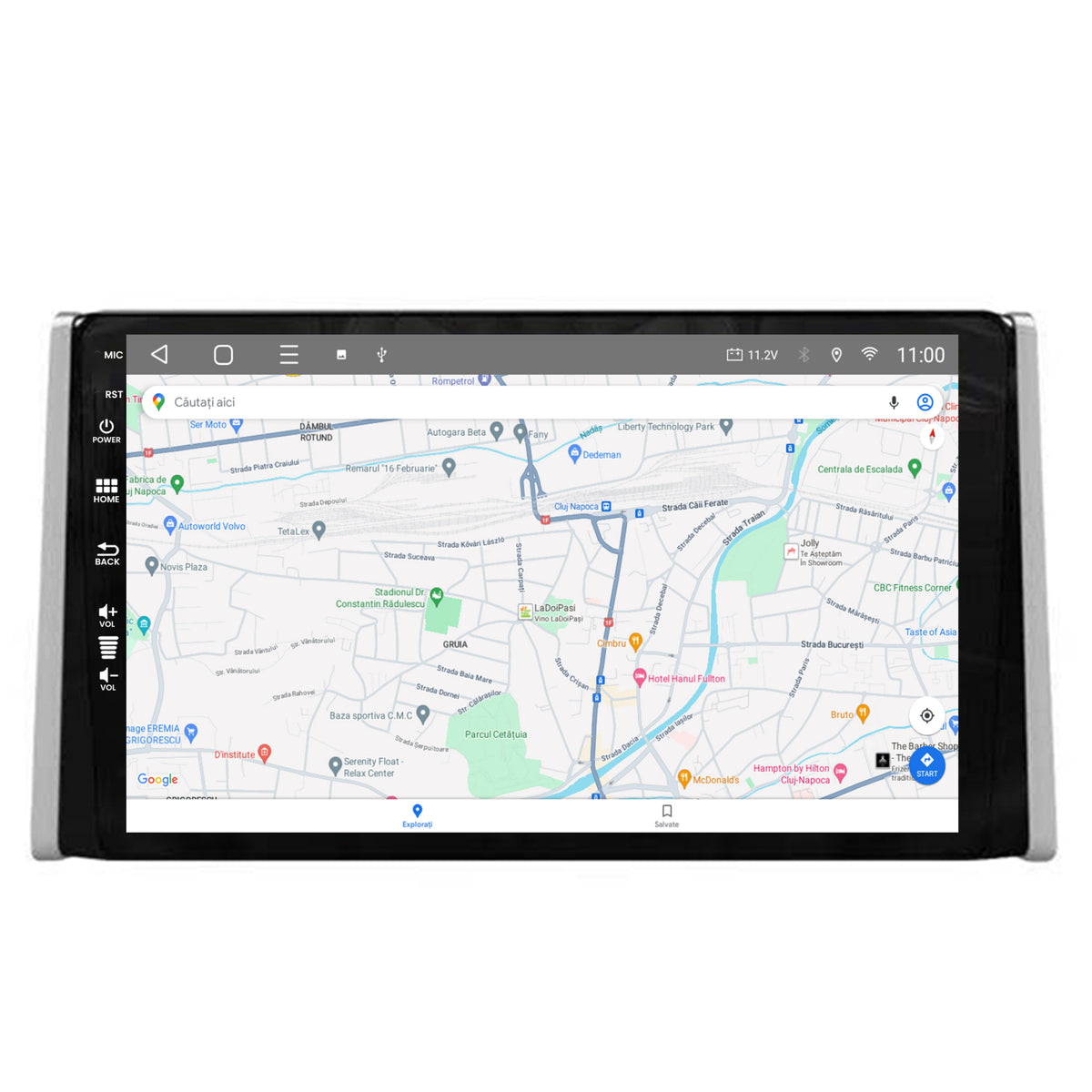 Navigatie HUB64 Toyota RAV4 (2018+), 2GB RAM, Android, GPS, Wi-FI, Carplay, Android Auto, USB, Bluetooth, Radio, Waze, Touchscreen, 9 inch