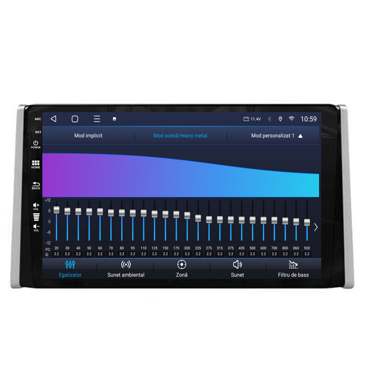 Navigatie 2K HUB64 Toyota RAV4 (2018+), 8GB RAM, Android, Octacore, Slot Sim 4G, DSP, GPS, Wi-FI, Carplay, Android Auto, USB, Bluetooth, Waze, Touchscreen, 9.5 Inch