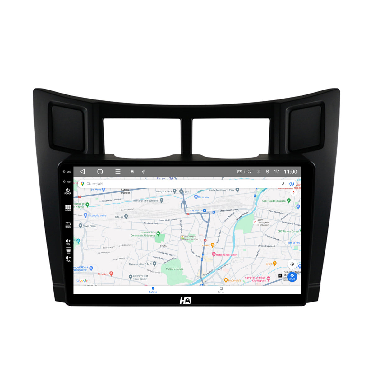 Navigatie HUB64 Toyota Yaris (2005-2012), 2GB RAM, Android, GPS, Wi-FI, Carplay, Android Auto, USB, Bluetooth, Radio, Waze, Touchscreen, 9 inch