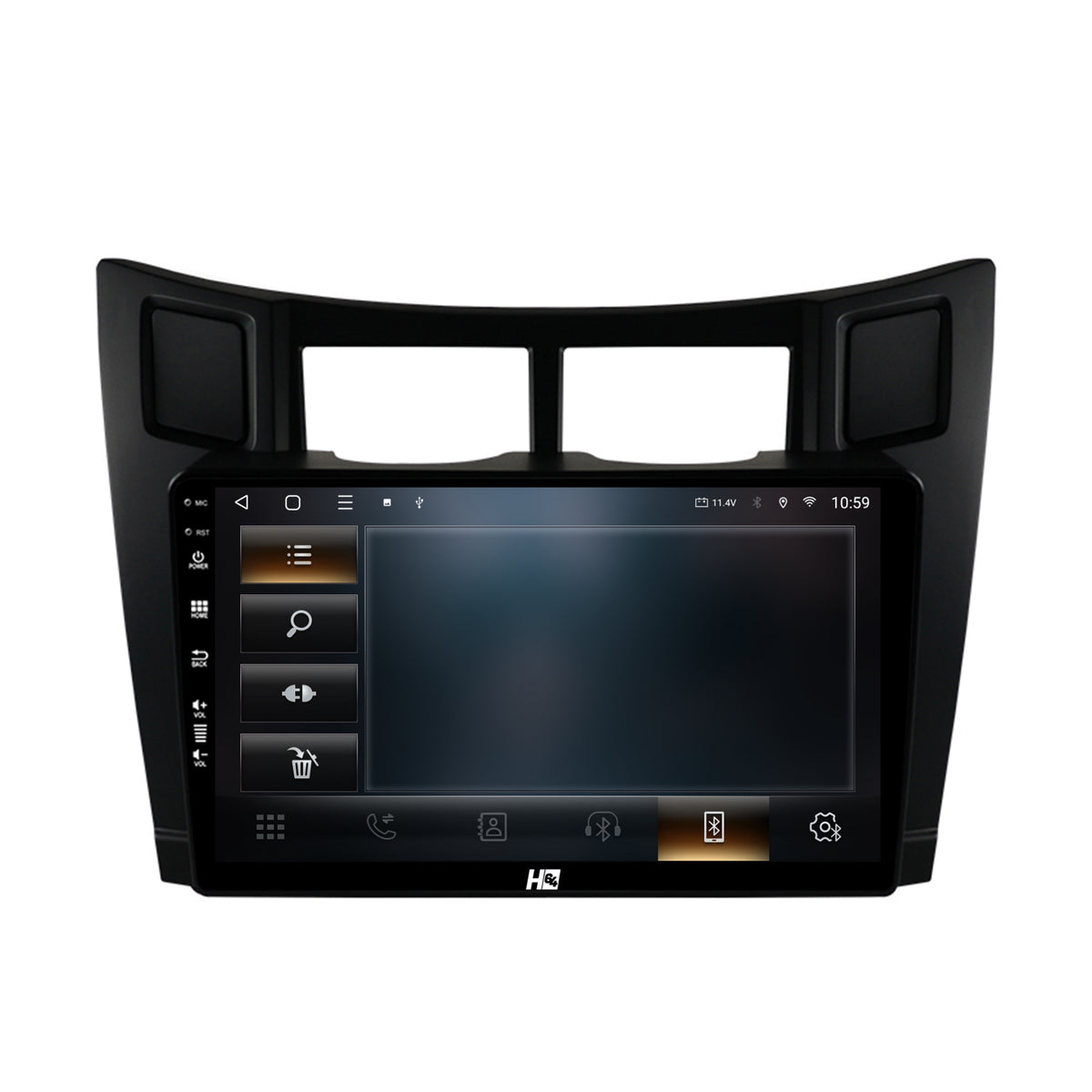 Navigatie HUB64 Toyota Yaris (2005-2012), 4GB RAM, Android, Quadcore, DSP, GPS, Wi-FI, Carplay, Android Auto, USB, Bluetooth, Waze, Touchscreen, 9 inch