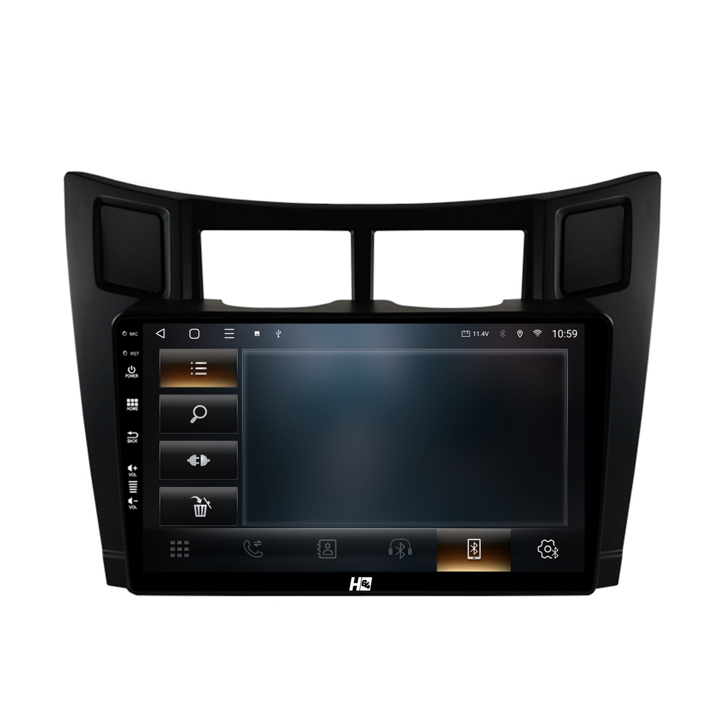 Navigatie HUB64 Toyota Yaris (2005-2012), 4GB RAM, Android, Octacore, Slot Sim 4G, DSP, GPS, Wi-FI, Carplay, Android Auto, USB, Bluetooth, Waze, Touchscreen, 9 inch