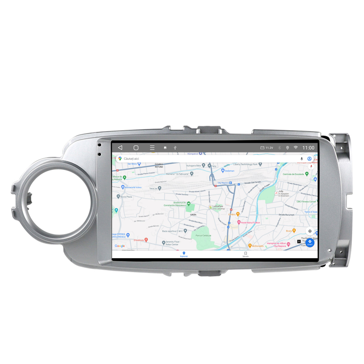 Navigatie HUB64 Toyota Yaris (2010-2018), 2GB RAM, Android, GPS, Wi-FI, Carplay, Android Auto, USB, Bluetooth, Radio, Waze, Touchscreen, 9 inch