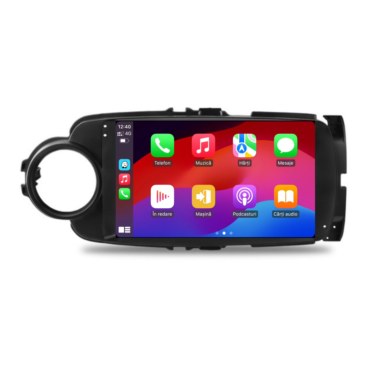 Navigatie HUB64 Toyota Yaris (2010-2018), 2GB RAM, Android, GPS, Wi-FI, Carplay, Android Auto, USB, Bluetooth, Radio, Waze, Touchscreen, 9" inch