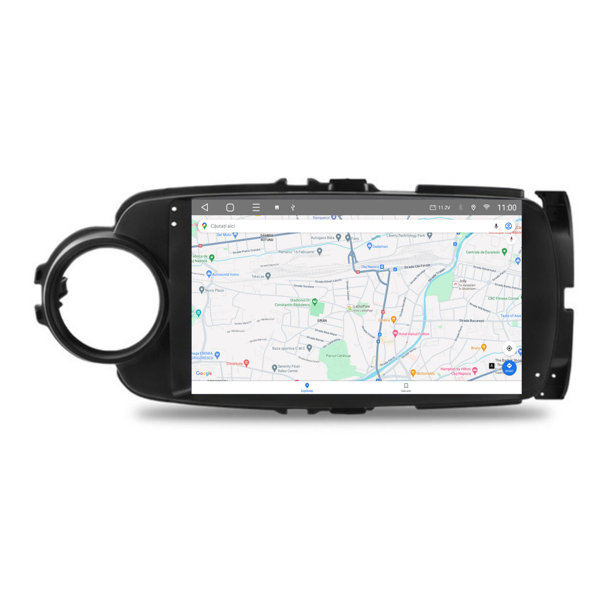 Navigatie HUB64 Toyota Yaris (2010-2018), 2GB RAM, Android, GPS, Wi-FI, Carplay, Android Auto, USB, Bluetooth, Radio, Waze, Touchscreen, 9" inch