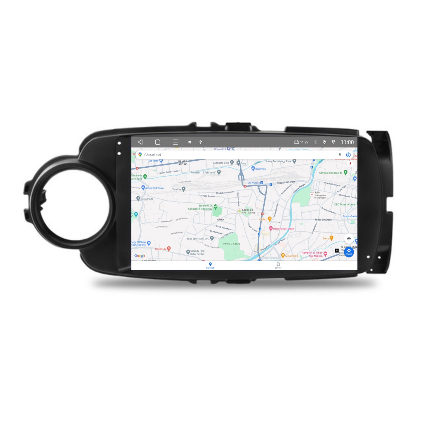 Navigatie HUB64 Toyota Yaris (2010-2018), 4GB RAM, Android, Octacore, Slot Sim 4G, DSP, GPS, Wi-FI, Carplay, Android Auto, USB, Bluetooth, Waze, Touchscreen, 9 inch