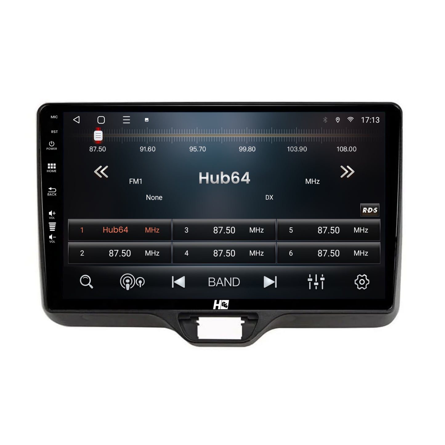 Navigatie HUB64 Toyota Yaris (2020+), 8GB RAM, Android, Octacore, Slot Sim 4G, DSP, GPS, Wi-FI, Carplay, Android Auto, USB, Bluetooth, Waze, Touchscreen, 10.1 Inch