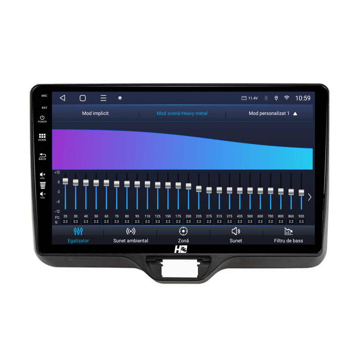 Navigatie HUB64 Toyota Yaris (2020+), 8GB RAM, Android, Octacore, Slot Sim 4G, DSP, GPS, Wi-FI, Carplay, Android Auto, USB, Bluetooth, Waze, Touchscreen, 10.1 Inch