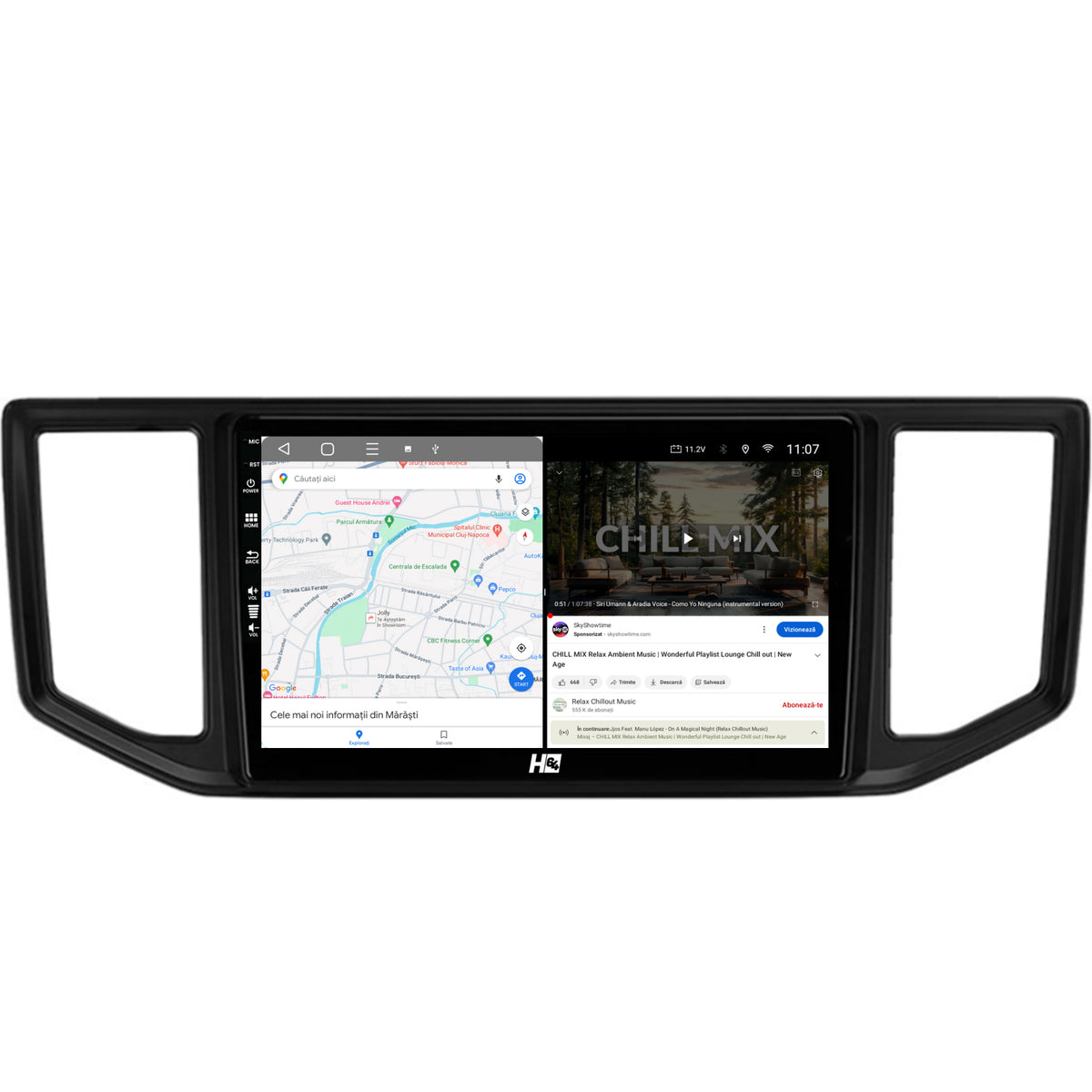 Navigatie HUB64 Volkswagen Crafter (2017+), 4GB RAM, Android, Quadcore, DSP, GPS, Wi-FI, Carplay, Android Auto, USB, Bluetooth, Waze, Touchscreen, 10.1 Inch