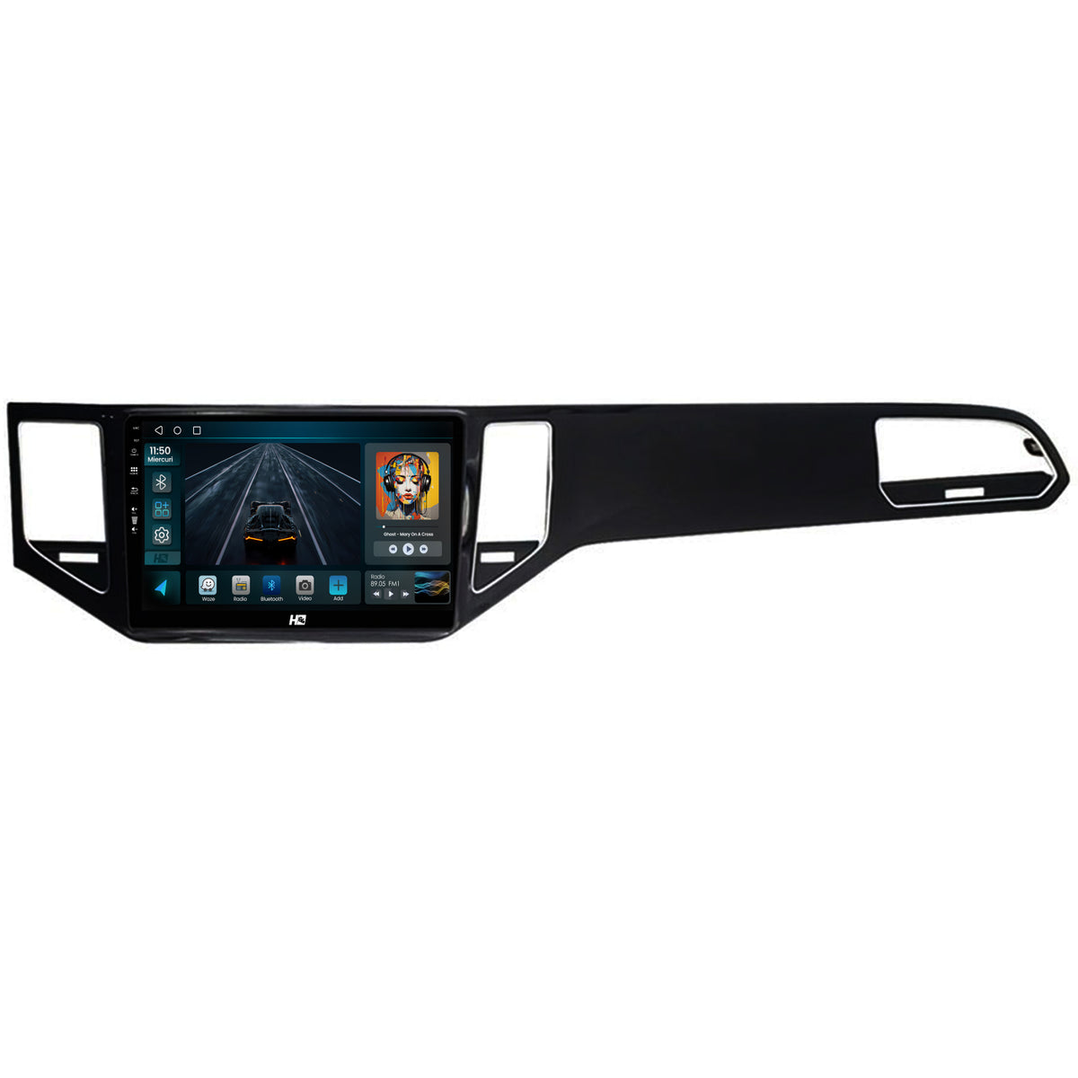 Navigatie HUB64 Golf Sportsvan (2014-2020), 2GB RAM, Android, GPS, Wi-FI, Carplay, Android Auto, USB, Bluetooth, Radio, Waze, Touchscreen, 10.1 inch