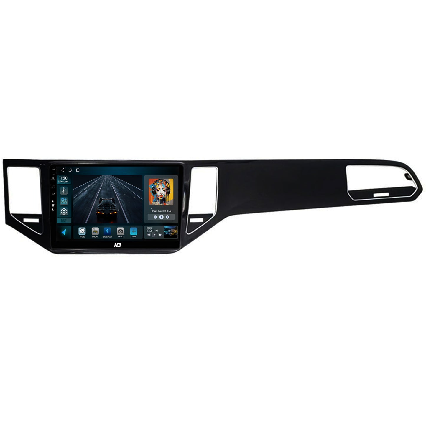 Navigatie HUB64 Golf Sportsvan (2014-2020), 2GB RAM, Android, GPS, Wi-FI, Carplay, Android Auto, USB, Bluetooth, Radio, Waze, Touchscreen, 10.1 inch
