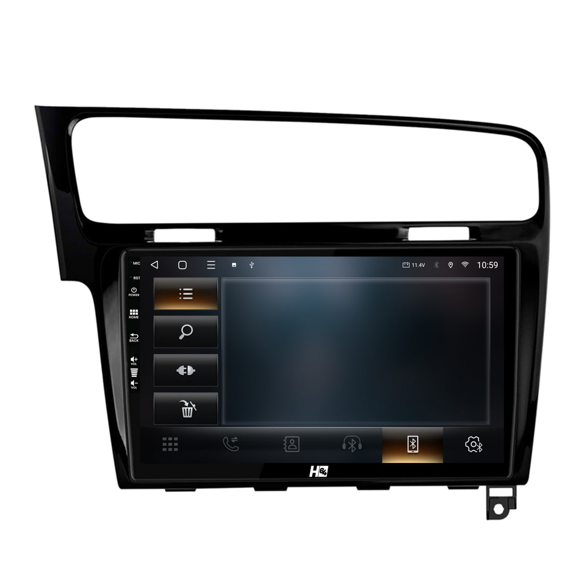 Navigatie HUB64 Volkswagen GOLF 7, 8GB RAM, Android, Octacore, Slot Sim 4G, DSP, GPS, Wi-FI, Carplay, Android Auto, USB, Bluetooth, Waze, Touchscreen, 10.1 Inch