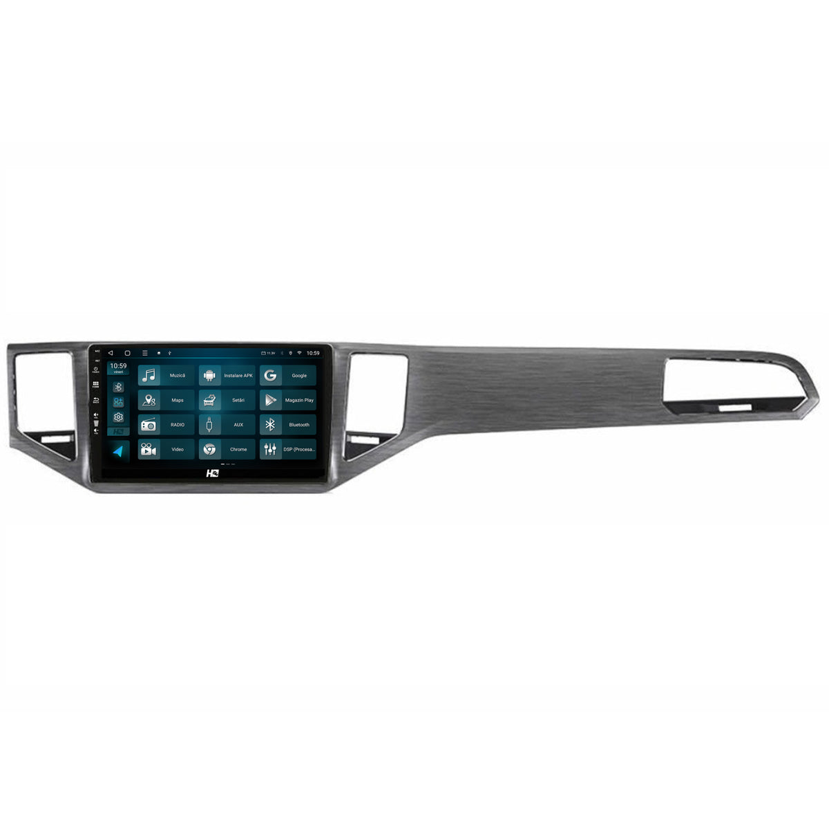 Navigatie HUB64 Volkswagen Golf Sportsvan (2014-2020), 8GB RAM, Android, Octacore, Slot Sim 4G, DSP, GPS, Wi-FI, Carplay, Android Auto, USB, Bluetooth, Waze, Touchscreen, 10.1 Inch