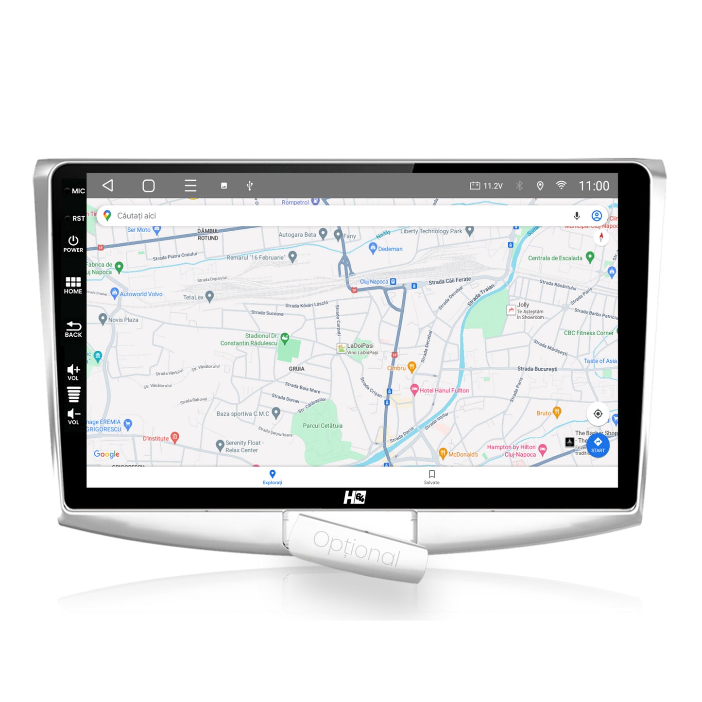 Navigatie HUB64 Volkswagen Passat B6 / B7 / CC, 2GB RAM, Android, GPS, Wi-FI, Carplay, Android Auto, USB, Bluetooth, Radio, Waze, Touchscreen, 10.1 inch