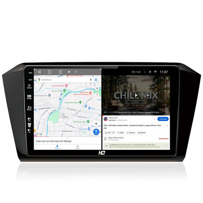 Navigatie HUB64 Volkswagen Passat B8, 4GB RAM, Android, Octacore, Slot Sim 4G, DSP, GPS, Wi-FI, Carplay, Android Auto, USB, Bluetooth, Waze, Touchscreen, 10.1 Inch