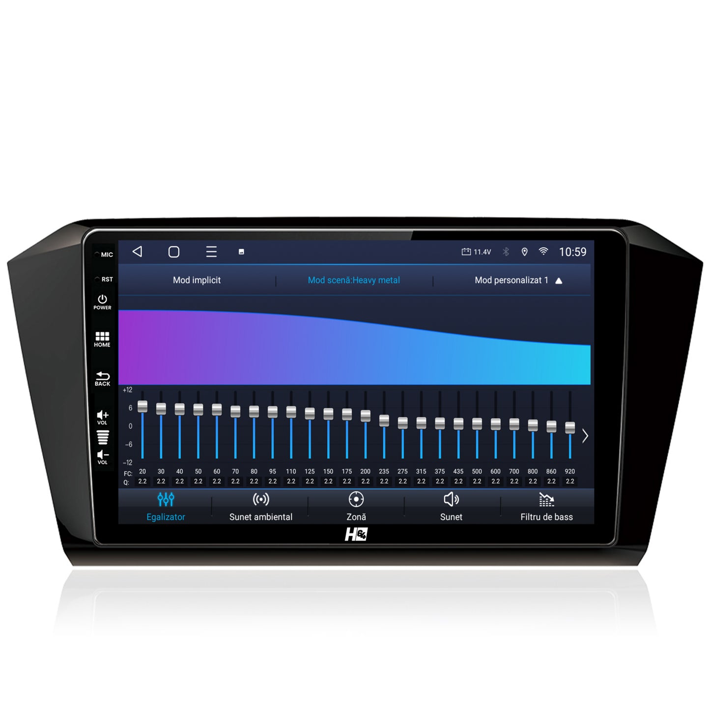 Navigatie HUB64 Volkswagen Passat B8, 4GB RAM, Android, Octacore, Slot Sim 4G, DSP, GPS, Wi-FI, Carplay, Android Auto, USB, Bluetooth, Waze, Touchscreen, 10.1 Inch