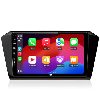 Navigatie HUB64 Volkswagen Passat B8, 6GB RAM, Android, Octacore, Slot Sim 4G, DSP, GPS, Wi-FI, Carplay, Android Auto, USB, Bluetooth, Waze, Touchscreen, 10.1 Inch