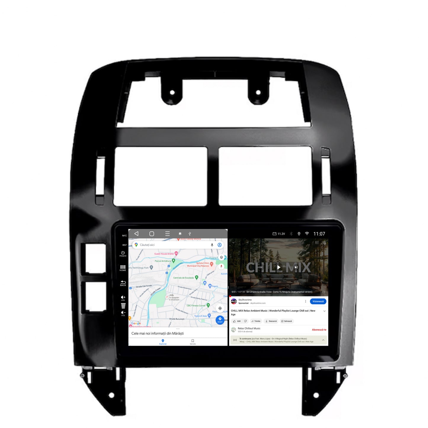 Navigatie HUB64 Volkswagen Polo (2004-2011), 2GB RAM, Android, GPS, Wi-FI, Carplay, Android Auto, USB, Bluetooth, Radio, Waze, Touchscreen, 9 inch