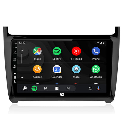 Navigatie HUB64 Volkswagen Polo (2009+), 2GB RAM, Android, GPS, Wi-FI, Carplay, Android Auto, USB, Bluetooth, Radio, Waze, Touchscreen, 9 inch