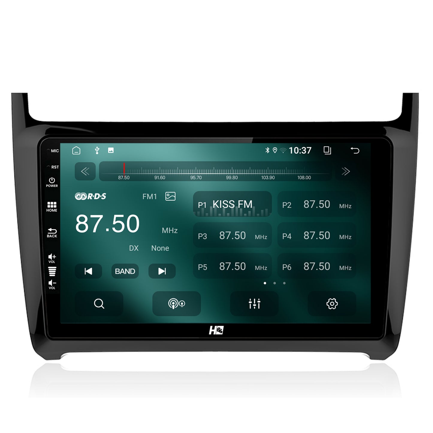 Navigatie HUB64 Volkswagen Polo (2009+), 2GB RAM, Android, GPS, Wi-FI, Carplay, Android Auto, USB, Bluetooth, Radio, Waze, Touchscreen, 9 inch