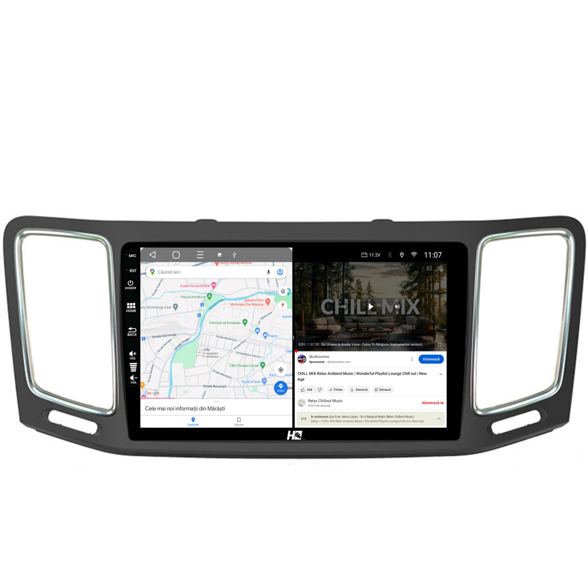 Navigatie HUB64 Volkswagen Sharan / Seat Alhambra (2010-2018), 4GB RAM, Android, Octacore, Slot Sim 4G, DSP, GPS, Wi-FI, Carplay, Android Auto, USB, Bluetooth, Waze, Touchscreen, 9 inch