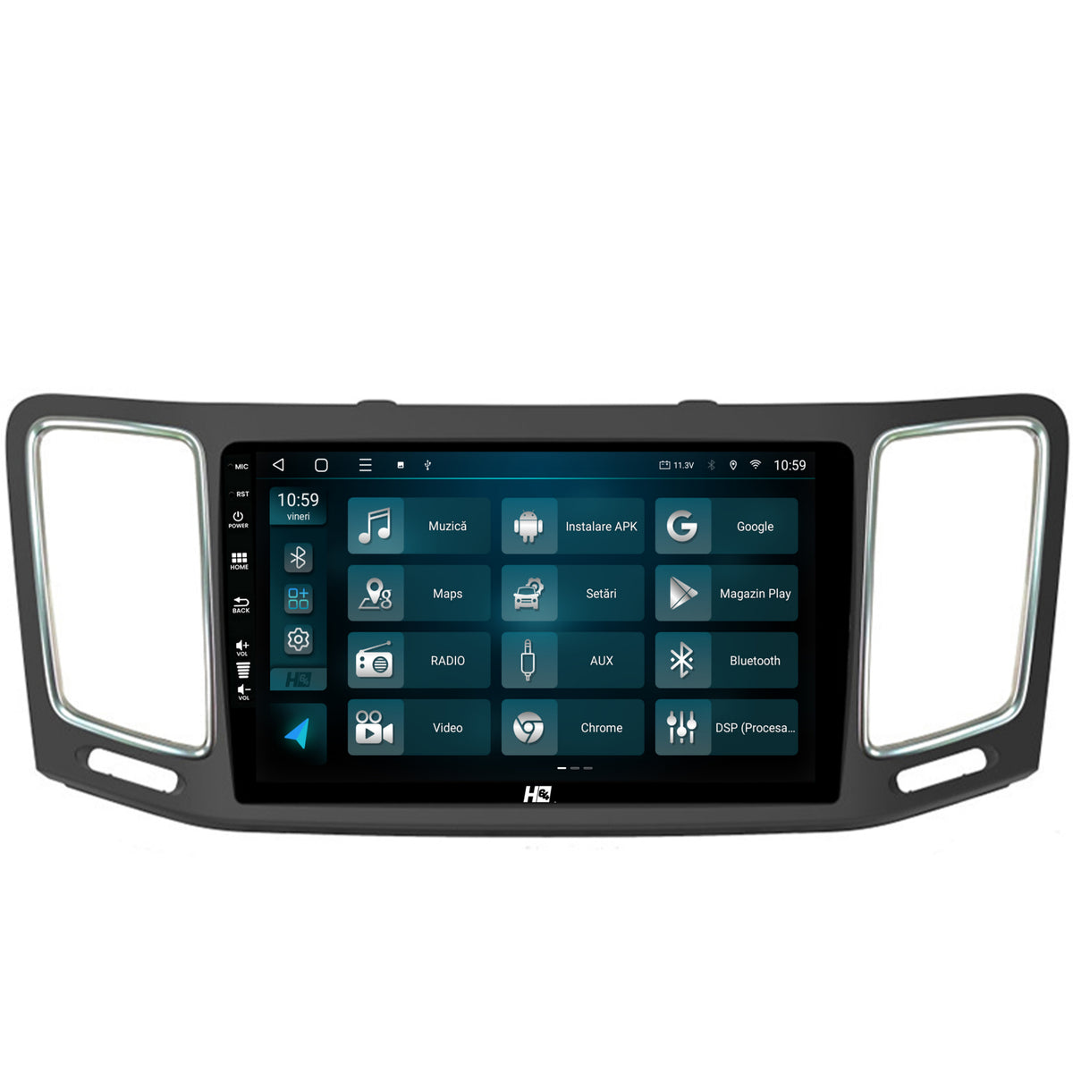 Navigatie HUB64 Volkswagen Sharan / Seat Alhambra (2010-2018), 8GB RAM, Android, Octacore, Slot Sim 4G, DSP, GPS, Wi-FI, Carplay, Android Auto, USB, Bluetooth, Waze, Touchscreen, 9 Inch