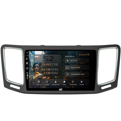 Navigatie HUB64 Volkswagen Sharan / Seat Alhambra (2010-2018), 2GB RAM, Android, GPS, Wi-FI, Carplay, Android Auto, USB, Bluetooth, Radio, Waze, Touchscreen, 9 inch