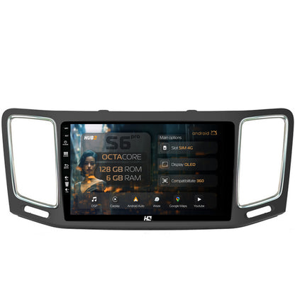 Navigatie HUB64 Volkswagen Sharan / Seat Alhambra (2010-2018), 6GB RAM, Android, Octacore, Slot Sim 4G, DSP, GPS, Wi-FI, Carplay, Android Auto, USB, Bluetooth, Waze, Touchscreen, 9 Inch