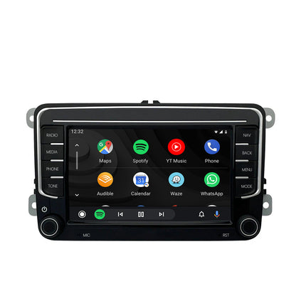 Navigatie HUB64 Volkswagen, Skoda, Seat, 4GB RAM, Android, GPS, Wi-FI, Carplay, Android Auto, USB, Bluetooth, Radio, Waze, Touchscreen, 7 inch