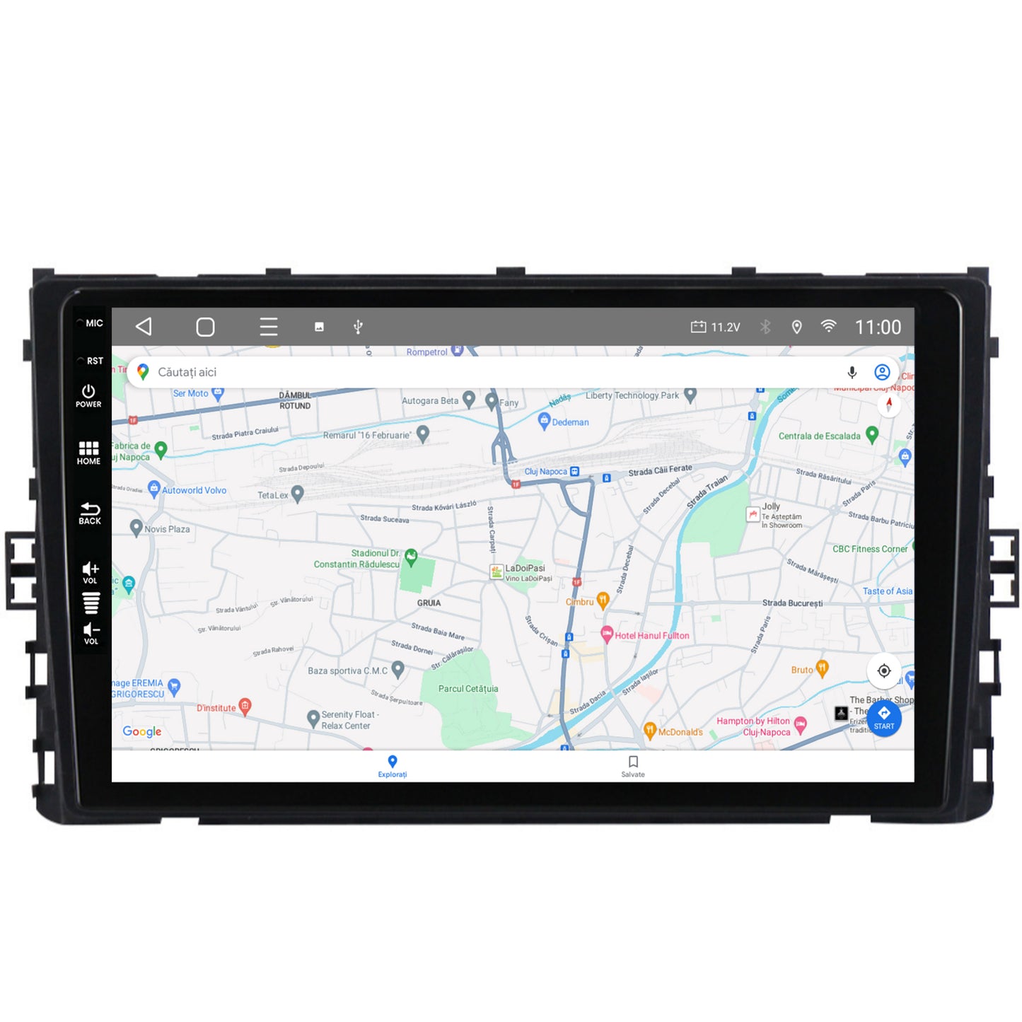 Navigatie HUB64 Volkswagen T-Roc (2017+), 6GB RAM, Android, Octacore, Slot Sim 4G, DSP, GPS, Wi-FI, Carplay, Android Auto, USB, Bluetooth, Waze, Touchscreen, 9 Inch